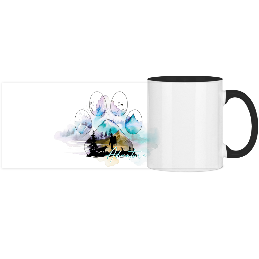 Panorama Tasse zweifarbig Pfote Adventure 3
