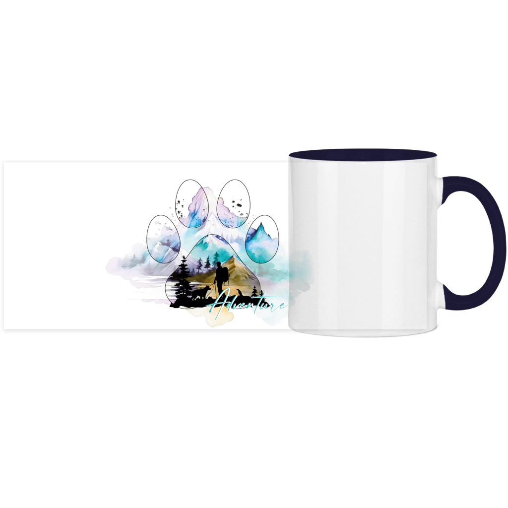 Panorama Tasse zweifarbig Pfote Adventure 3