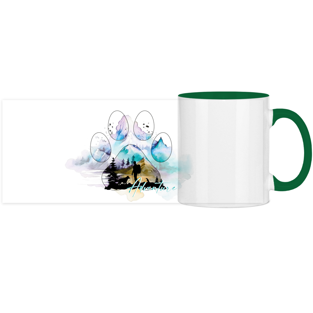 Panorama Tasse zweifarbig Pfote Adventure 3