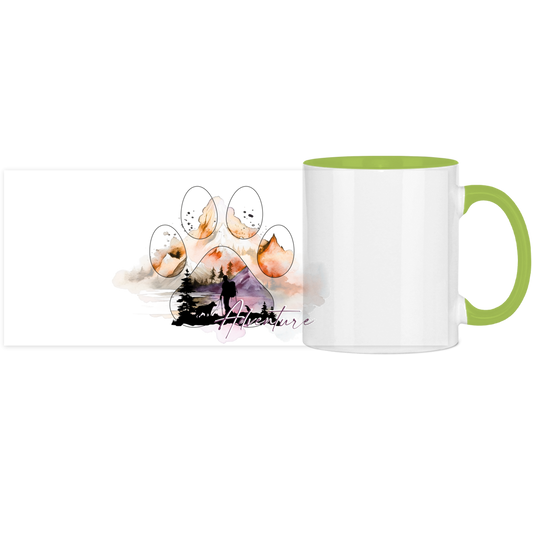 Panorama Tasse zweifarbig Pfote Adventure 4