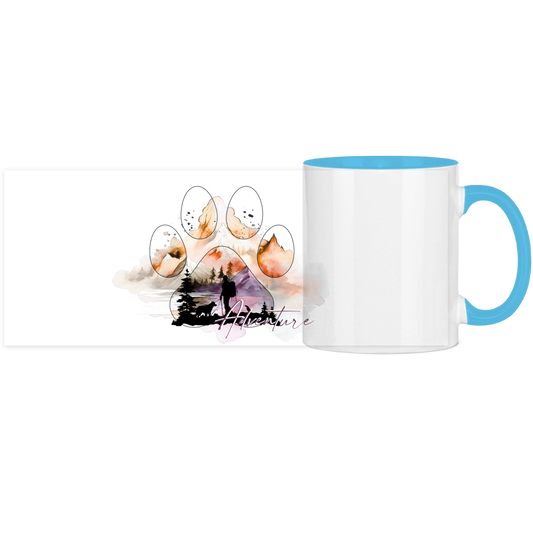 Panorama Tasse zweifarbig Pfote Adventure 4