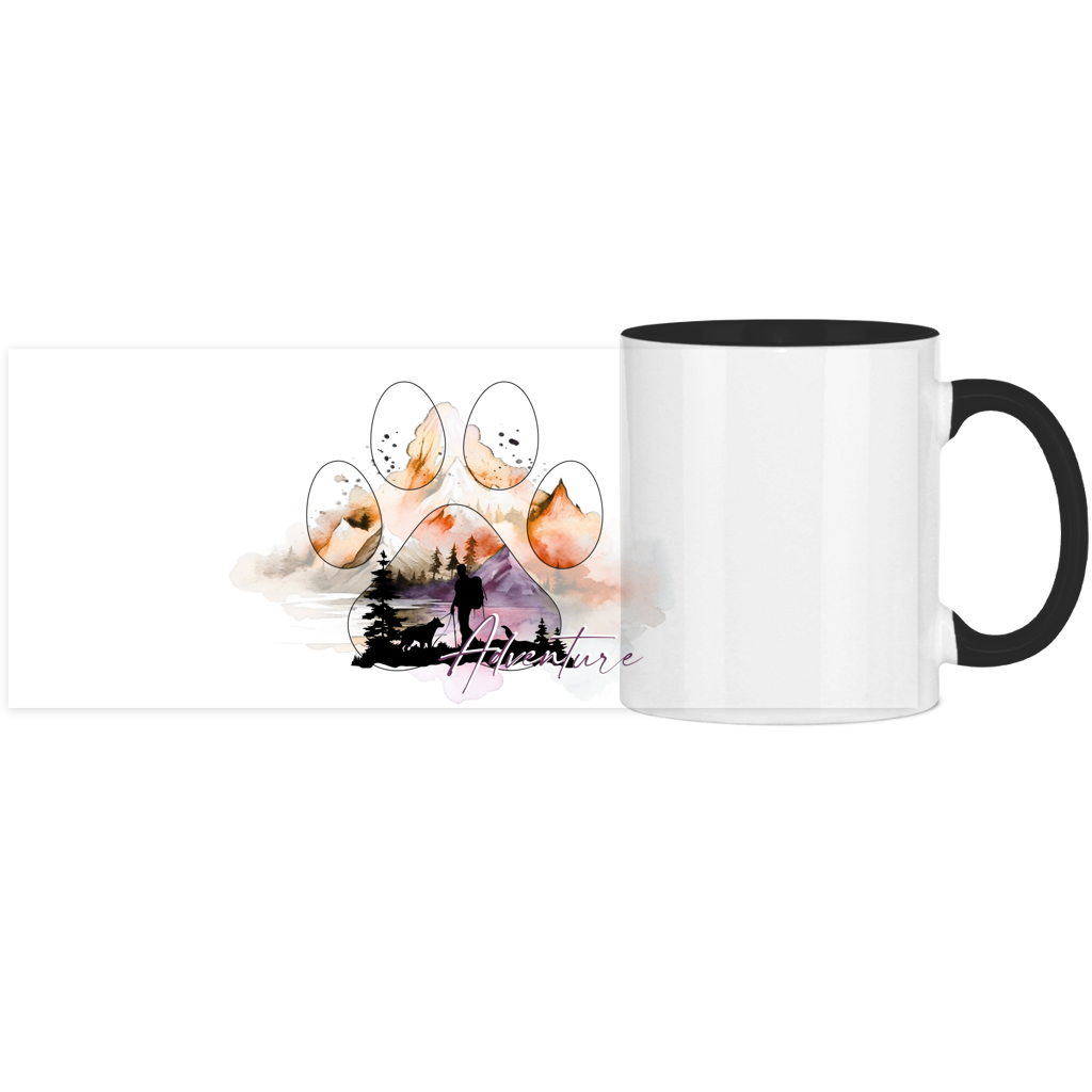Panorama Tasse zweifarbig Pfote Adventure 4