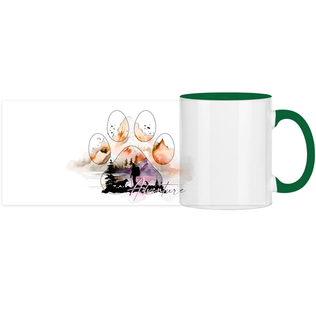 Panorama Tasse zweifarbig Pfote Adventure 4