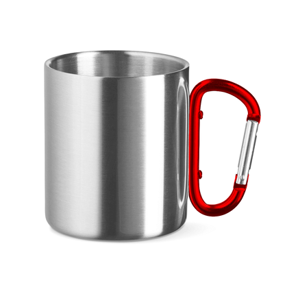 Edelstahltasse mit Karabinergriff Adventure 2