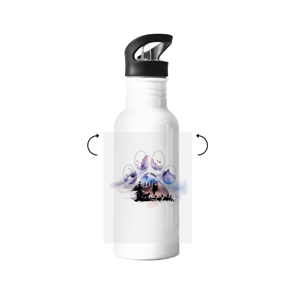 Edelstahl-Trinkflasche Pfote Stubaital 1