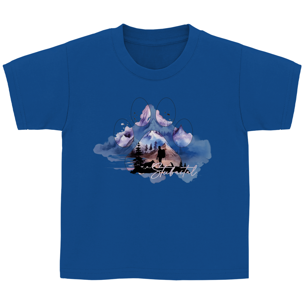 Kinder Basic T-Shirt Pfote Stubaital 1