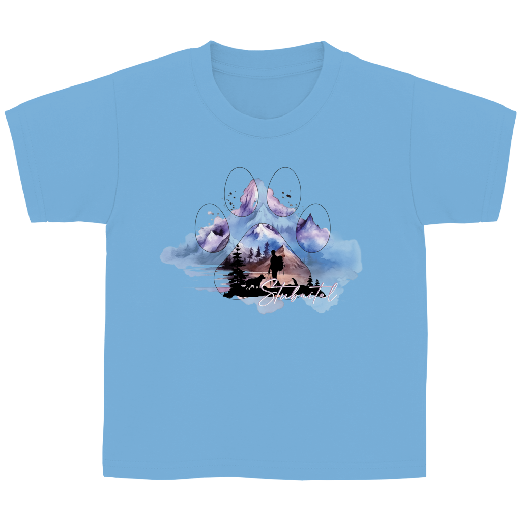 Kinder Basic T-Shirt Pfote Stubaital 1