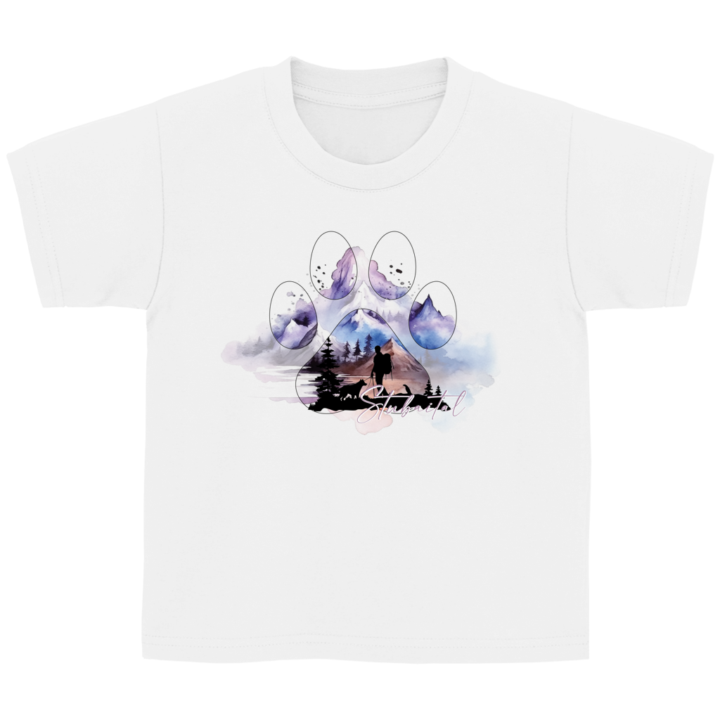 Kinder Basic T-Shirt Pfote Stubaital 1