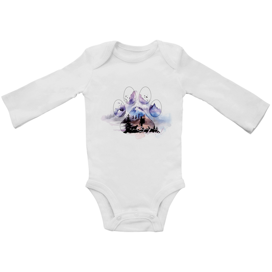 Baby Bio Bodysuite Langarm Pfote Stubaital 1