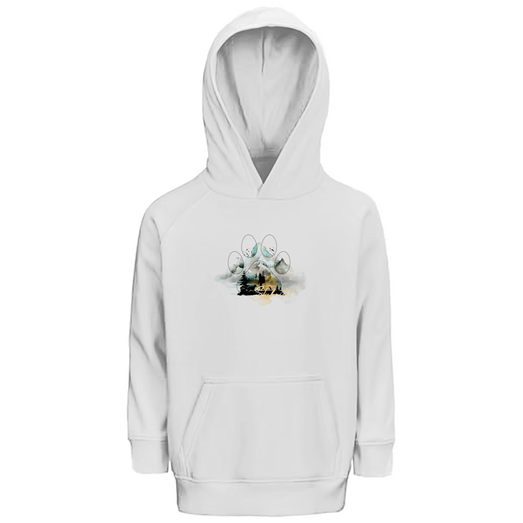 Kinder Premium Bio Hoodie Pfote Stubaital 2