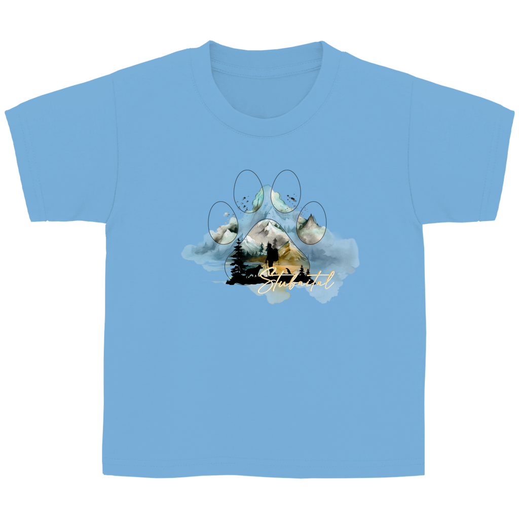 Kinder Basic T-Shirt Pfote Stubaital 2