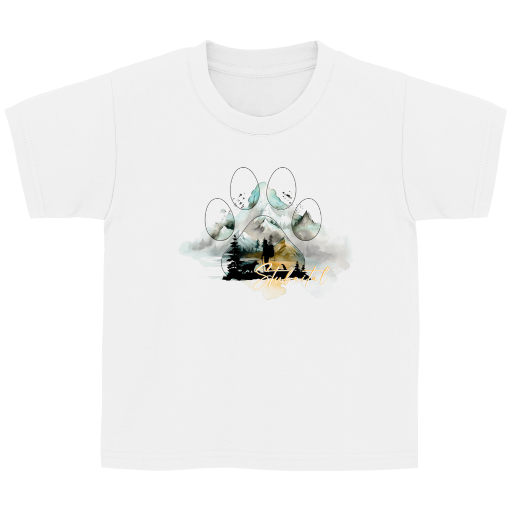 Kinder Basic T-Shirt Pfote Stubaital 2