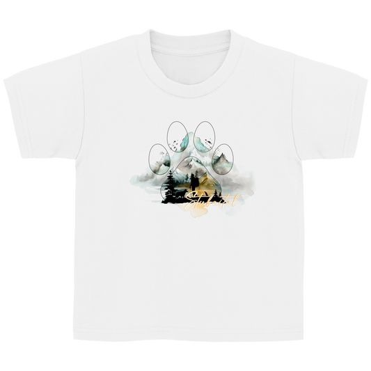 Kinder Basic T-Shirt Pfote Stubaital 2