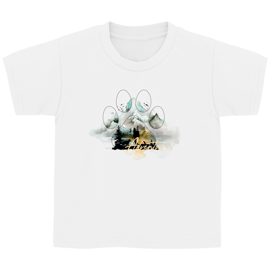 Kinder Basic T-Shirt Pfote Adventure 2