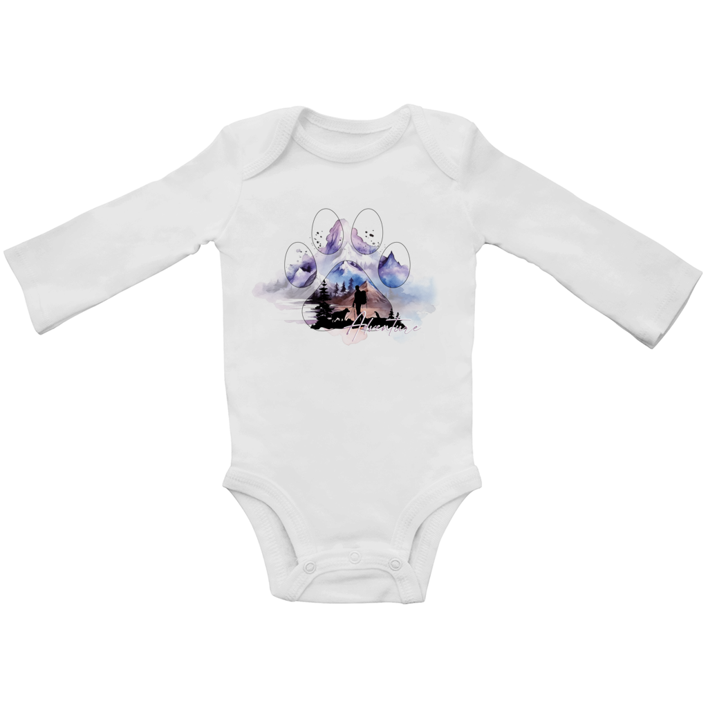 Baby Bio Bodysuite Langarm Pfote Adventure 1