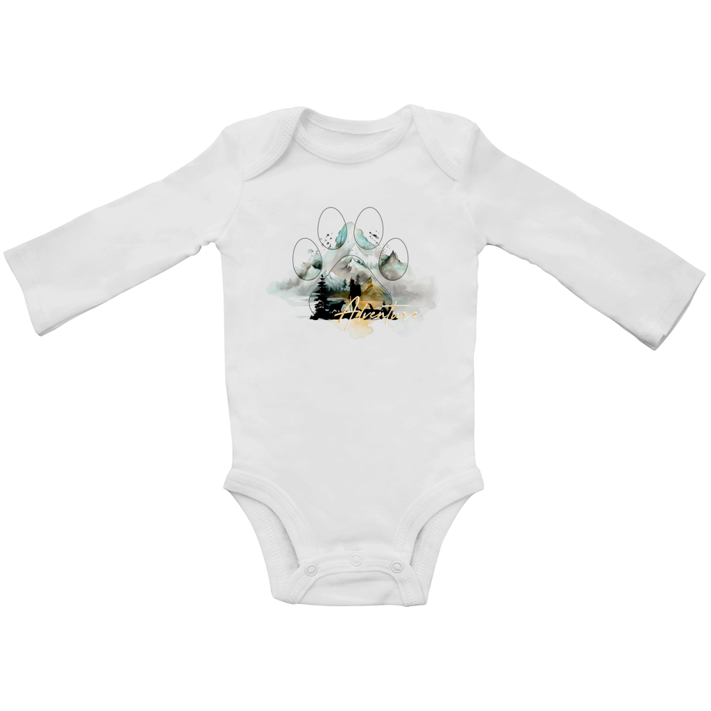 Baby Bio Bodysuite Langarm Pfote Adventure 2