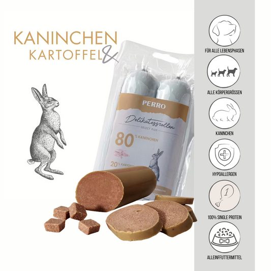 PERRO Delikatessrolle No.1 Kaninchen & Kartoffel
