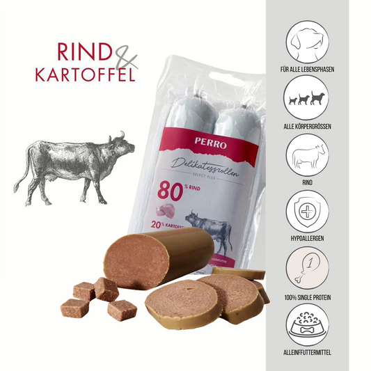 PERRO Delikatessrolle No.1 Rind & Kartoffel