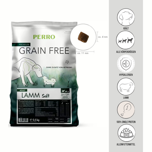 PERRO Grain Free Adult Lamm Soft